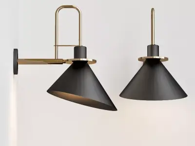 Wall lights 3D model order