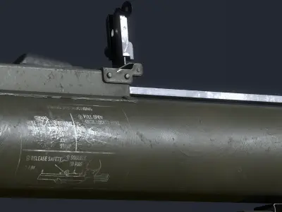 M72 LAW Light Anti Tank Weapon  Low-poly 3D model
