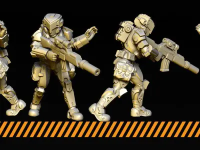 BattleAngels 3D print model