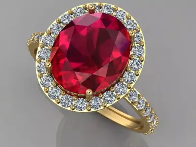 light weight stone ring  3D  print  Model Free 3D print model