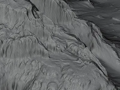 Cinematic Desert Mesa Terrains 3D model