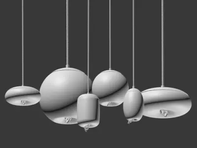 Brokis Knot Small Glass Pendant 3D model