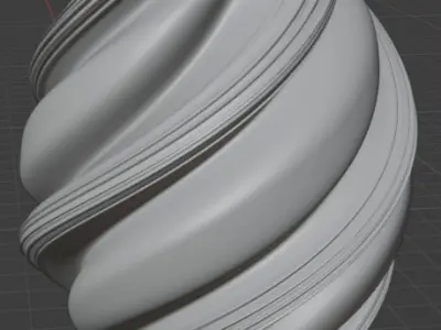Swirl Lamp or Vase 3D model ready to print STL BLEND 3D print model