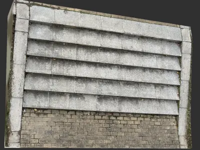 3D scan Steps in the park 3D model