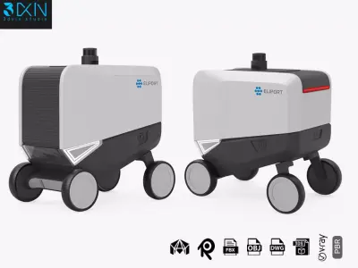 Delivery robot Eliport 3D model