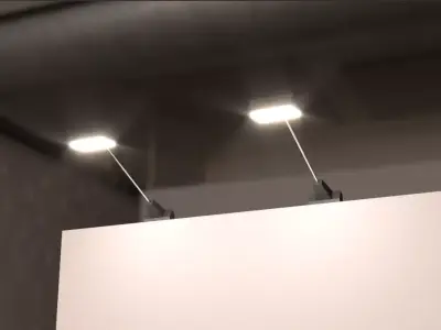 Arm light - low poly Low-poly 3D model