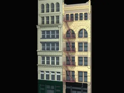 Building Facade 3D model