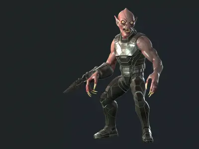 GraveStalker1 Low-poly 3D model