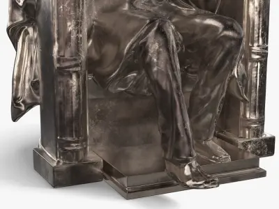  Bronze Tabletop Statue of President Lincoln 
