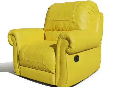 Single Seater comfortable sofa 3D model