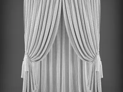 Curtain Low-poly 3D model 139