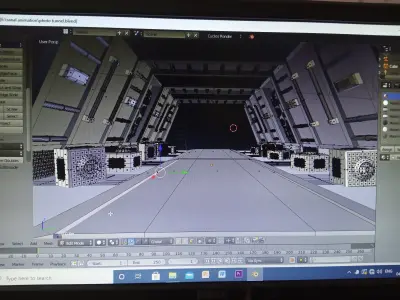 Sci fi tunnel   3D model