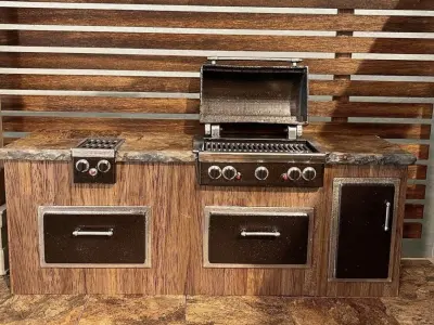 12th Scale Outdoor Gas Grill and Doors 3D print model