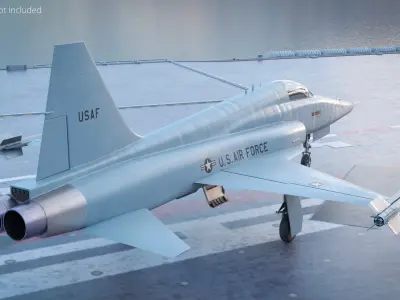  USAF Military Interceptor Aircraft Rigged 