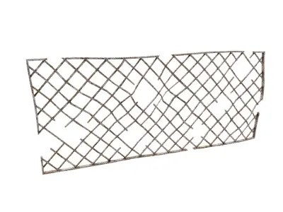 Crashed Railing 3D model