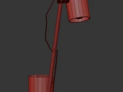 ED005 table lamp with metal base 3D model