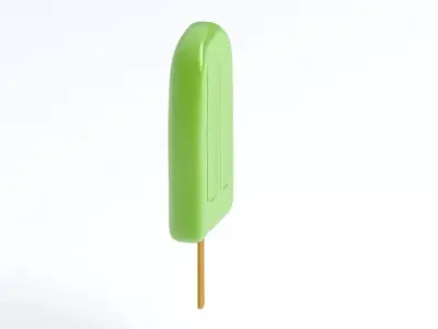 Ice Cream Bar Green 3D model