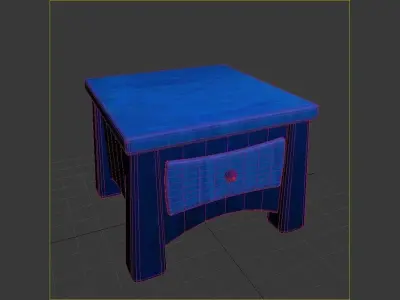 Cartoon Dresser  3D model