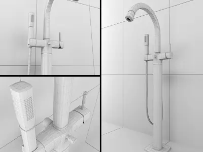 Bath Knief Loom Grohe Grandera  3D model