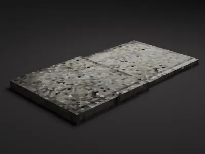 Walkside - PBR Pixel Art - PSX Retro Style Low-poly 3D model