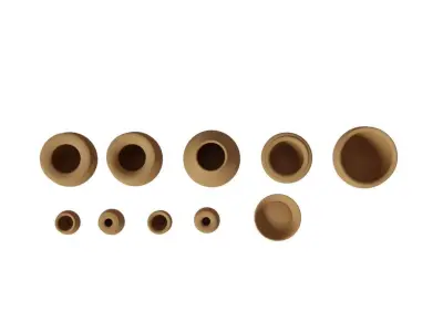 Terracotta Pots 10 Pack Free 3D model