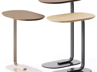 Wooden Relate Side Table by Muuto 3D model