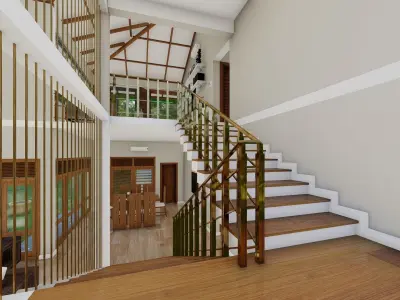 Modern House Asia 2-With Interior 3D model