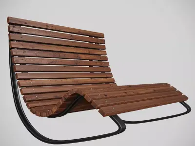 Rocking Bench 3D model