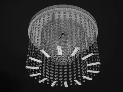 Crystal Chandelier Il Paralume Marina Art 1839 3D model
