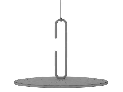 Clip pendant light with open ring by Daniel Debiasi 3D model