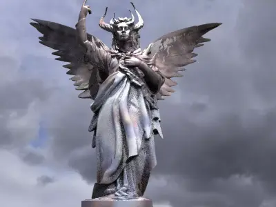 Angels and Demons statue 1 3D model