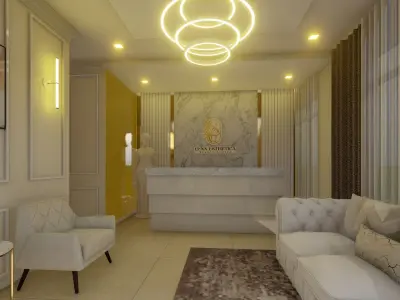 INTERIOR DESIGN FOR BEAUTY CLINIC 3D model