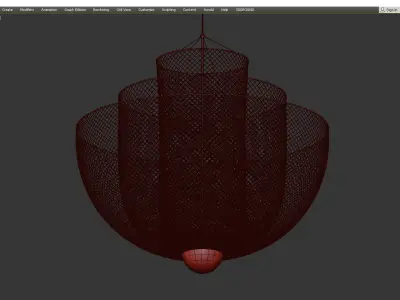 MESHMATICS CHANDELIER Low-poly 3D model