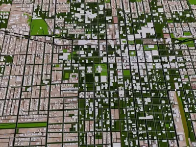 Springfield City of USA Low-poly 3D model