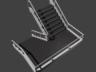 flight of stairs 3D model