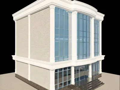 Building modern office Free 3D model purchase