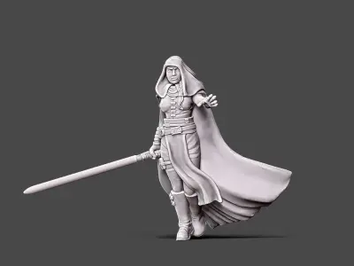 Dark adept - 35mm scale 3D print model