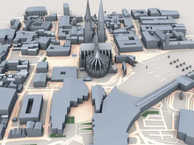Cologne Cathedral Germany 3D model