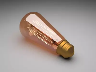 Edison Light Bulb E26 3D model