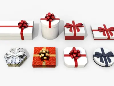  Gift Boxes - Low and Flat Set 