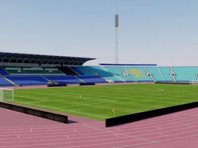 Vasil Levski National Stadium - Sofia Bulgaria 3D model