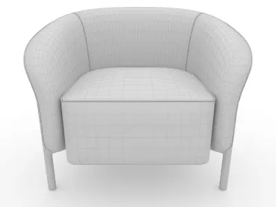 Armchair 64 3D model