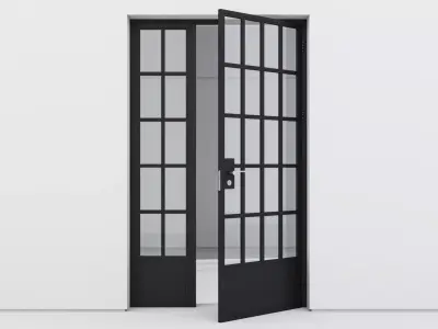 Aluminium door 164 3D model