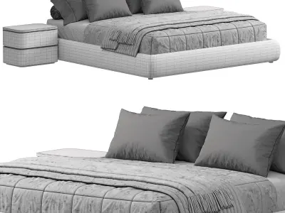  Modular Bed Frame  3D model