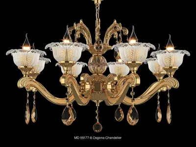 55177 Osgona Collection of Murano Glass Lamps 3D Model Pack