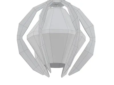 Puzol modern pendant light 3D model