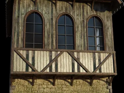 Medieval house  3D model buy