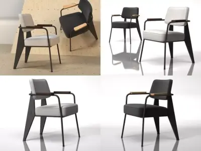 Fauteuil Direction  1951 3D model