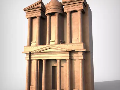 Petra Al Khazneh or The Treasury at Petra 3D model