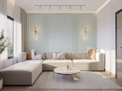 New Classic Living Room 3D model